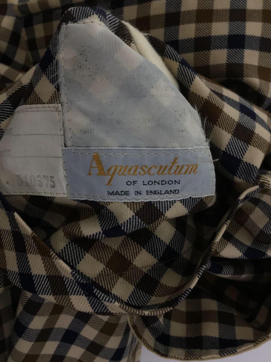 Aquascutum◆トレンチコート/-/コットン/BEG/ギンガムCK_画像3