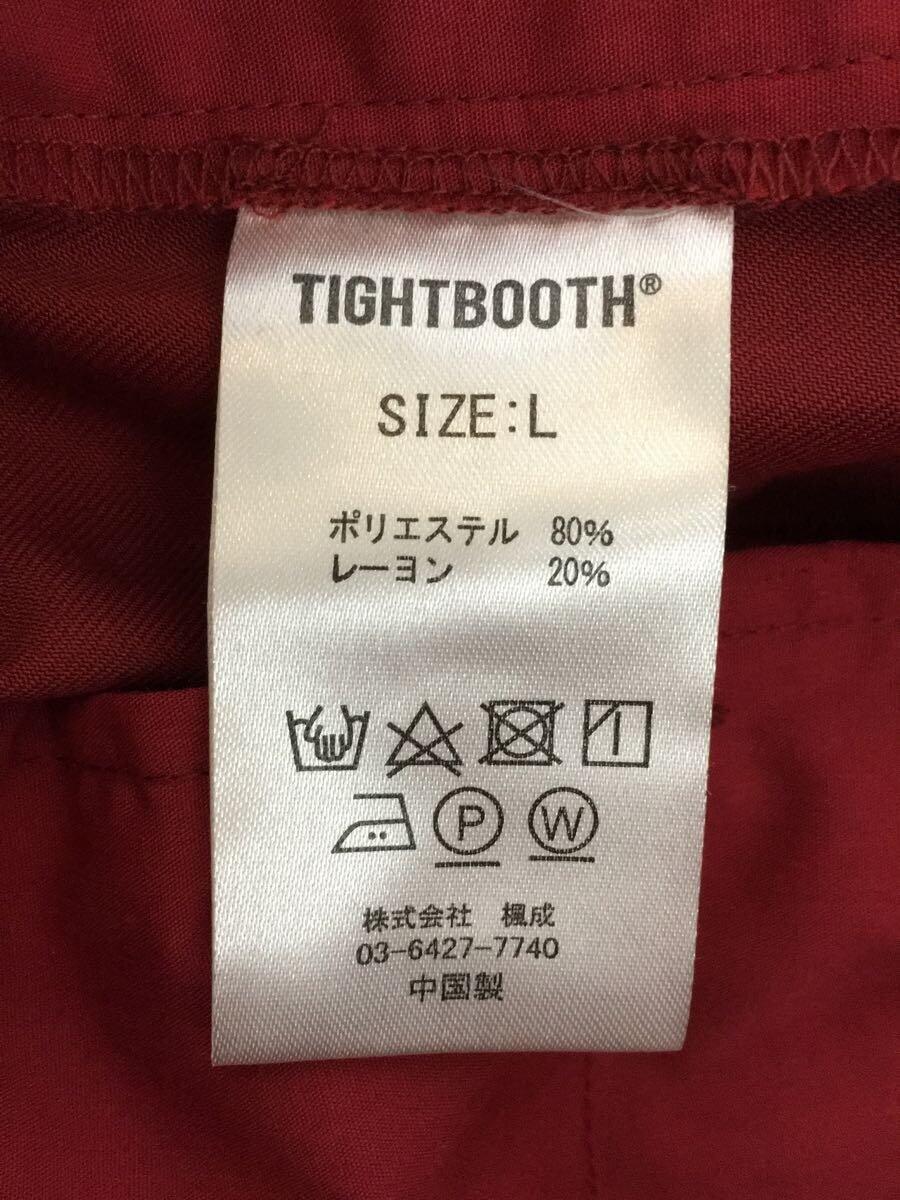 TIGHTBOOTH PRODUCTION◆22AW/BALLOON SLACKS/スラックスパンツ/L/ポリエステル/RED/FW22-B09_画像5