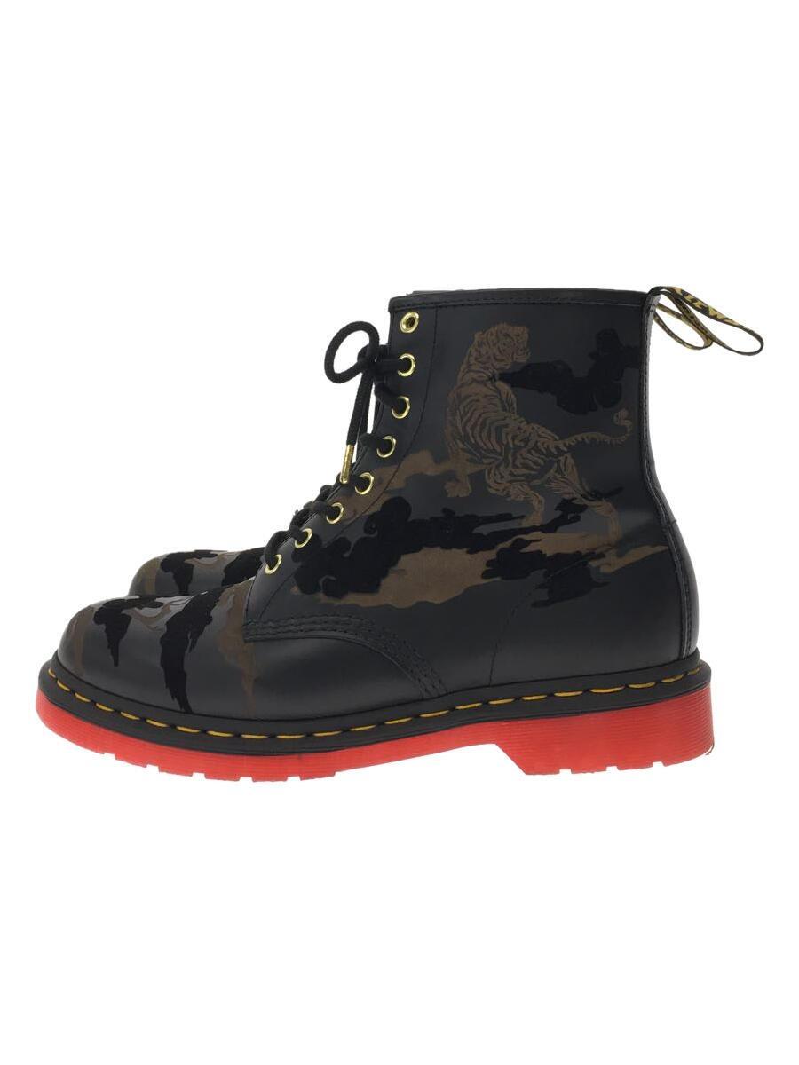 Dr.Martens◆ブーツ/UK9/BLK/レザー_画像1