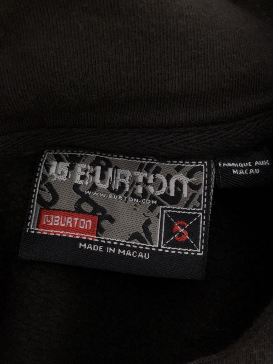 BURTON◆ジップパーカー/S/コットン/BLK_画像3