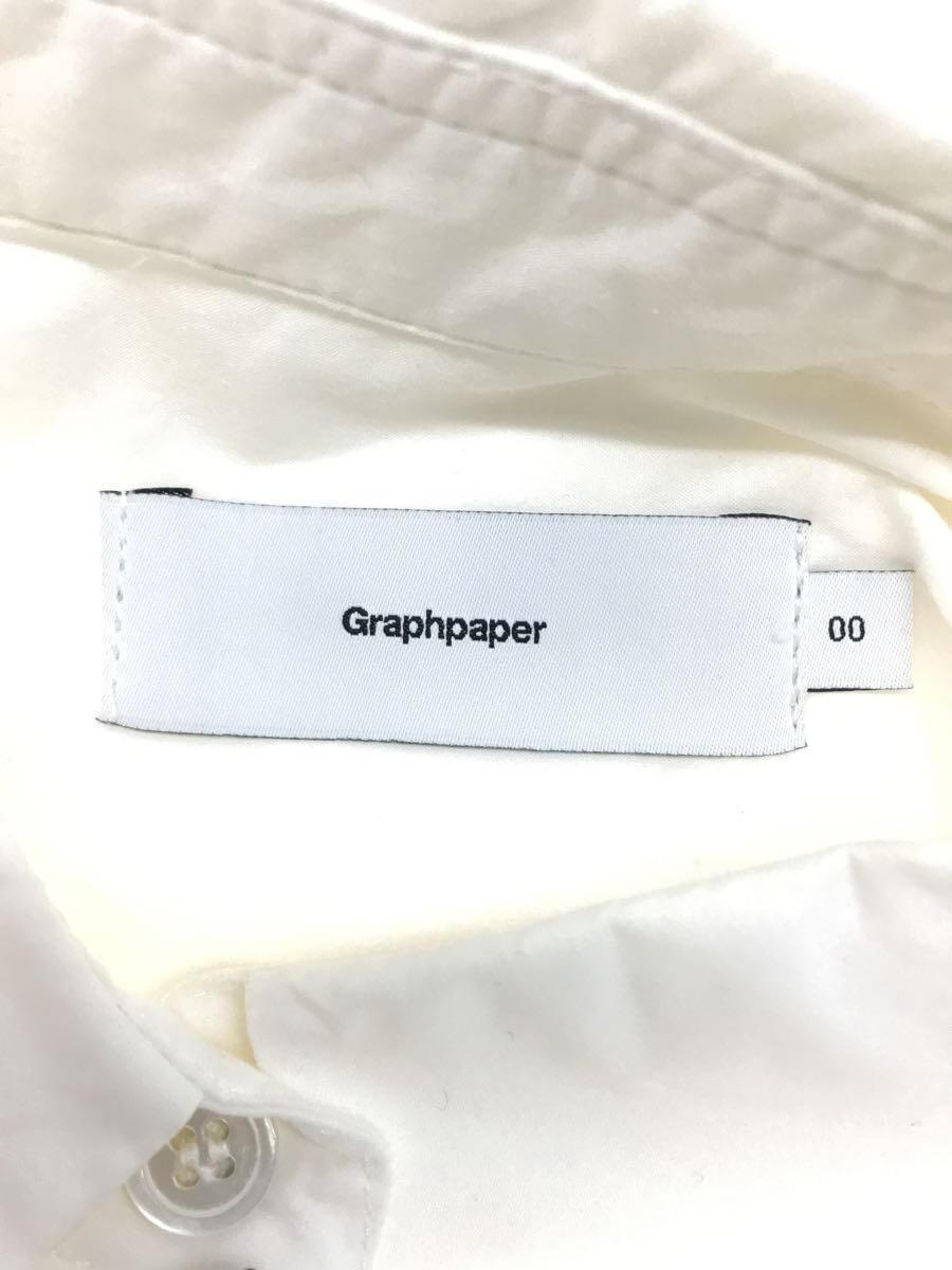 Graphpaper◆Typewriter S/S Shirt/半袖シャツ/O/コットン/ホワイト/無地/GL17-S-103_画像3