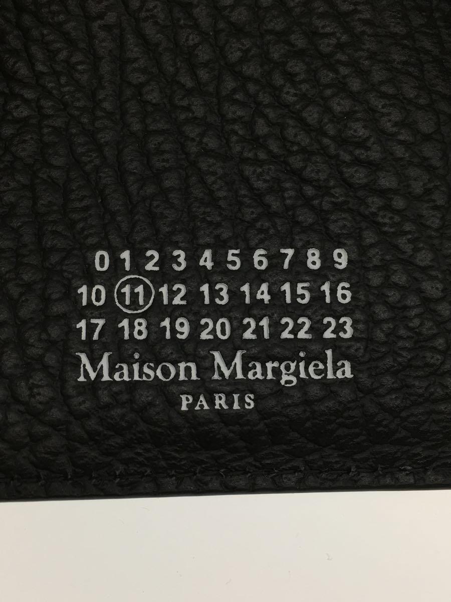 Maison Margiela◆マネークリップ/グレインレザー/2つ折り財布/レザー/ブラック/メンズ/SA1UI0022_画像3