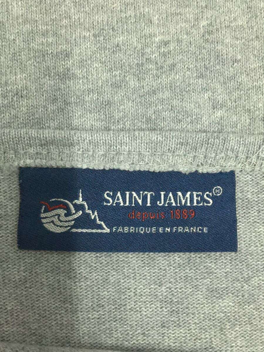 SAINT JAMES◆バスクシャツ/フランス製/長袖Tシャツ/XXS/コットン/GRY_画像3