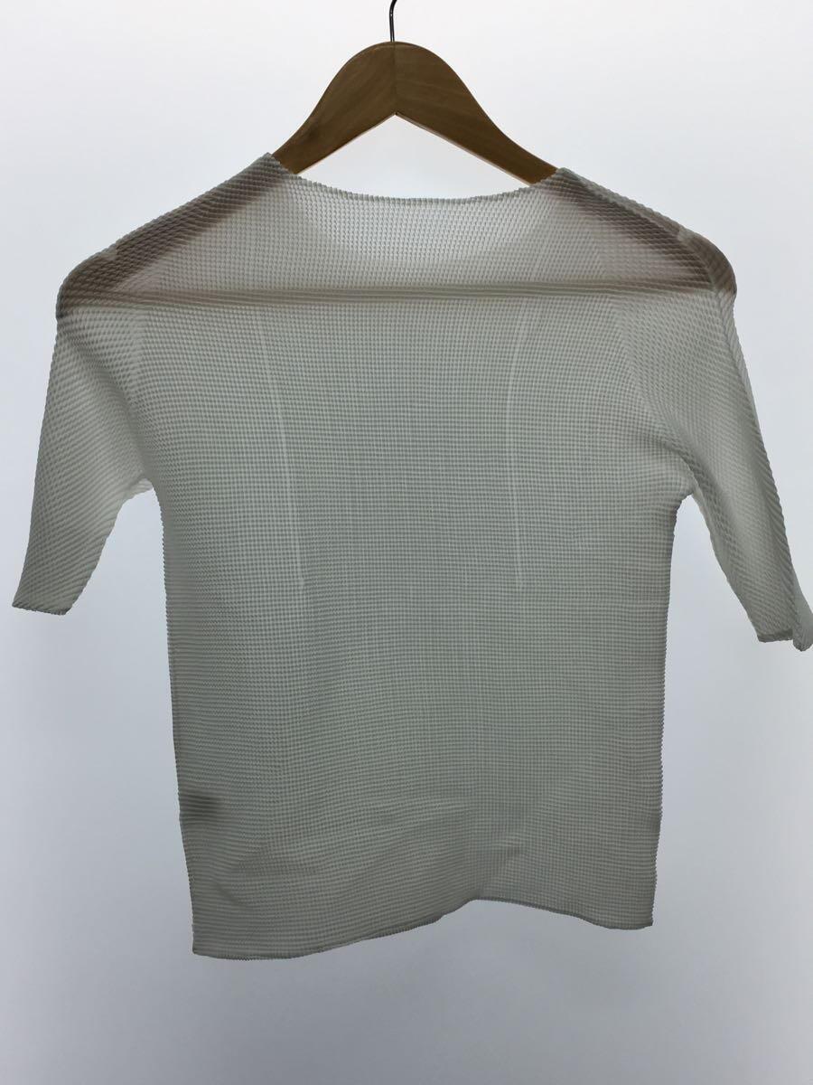 PLEATS PLEASE ISSEY MIYAKE◆半袖カットソー/3/ポリエステル/WHT/pp01fk914_画像2