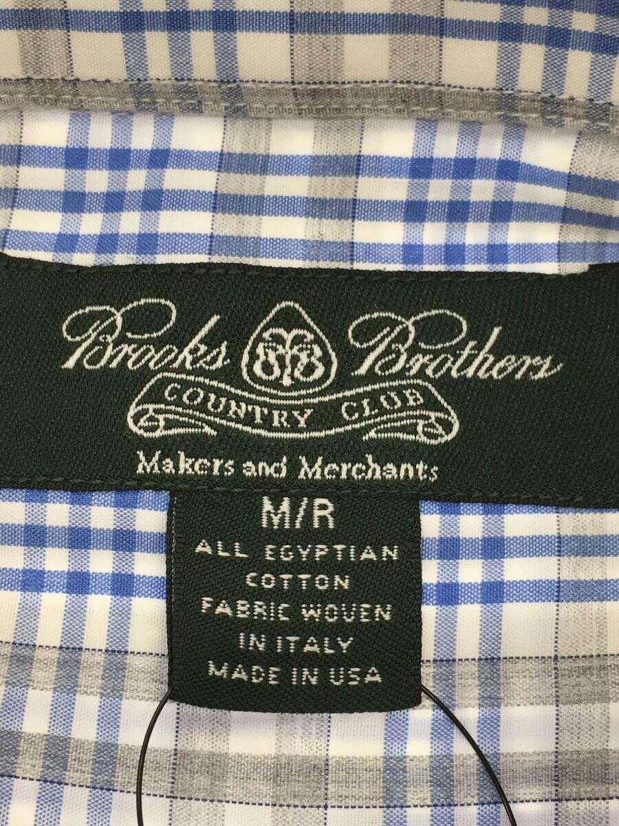 BROOKS BROTHERS◆長袖シャツ/M/コットン/BLU/チェック_画像3