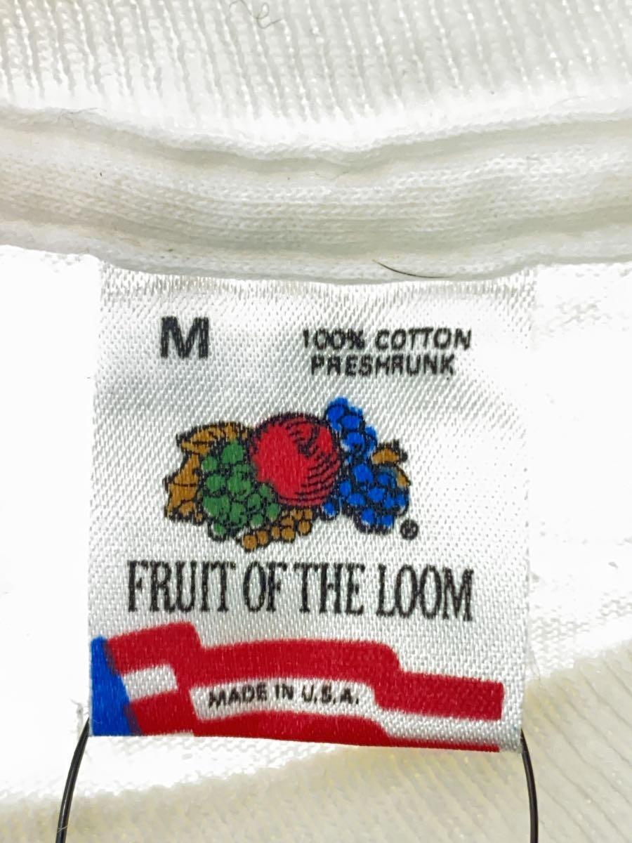 FRUIT OF THE LOOM◆Tシャツ/M/コットン/WHT/プリント_画像3