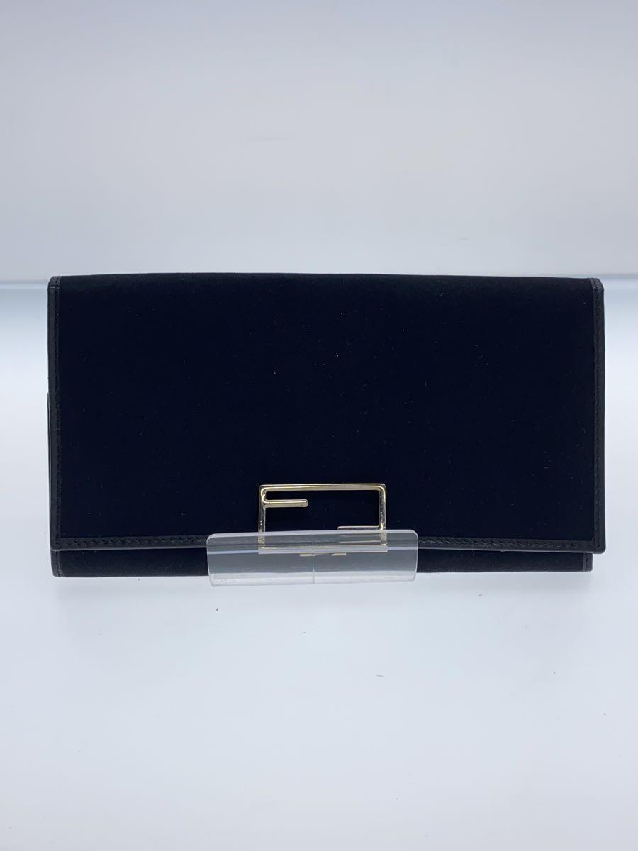 FENDI◆長財布/-/BLK/メンズ