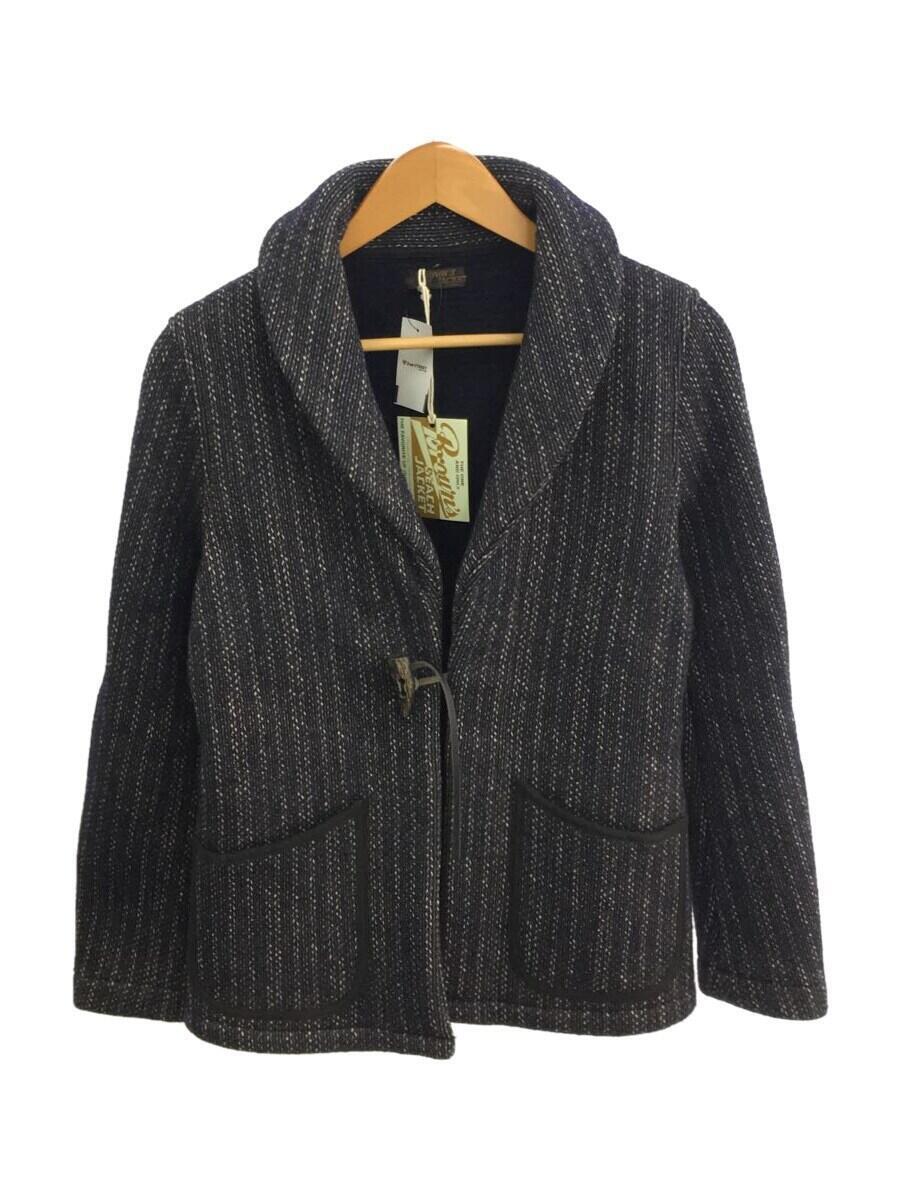 BROWN'S BEACH JACKET ローネックジッパーベスト ブラック38 BROWN'S BEACH JACKET ローネックジッパーベスト ブラック38