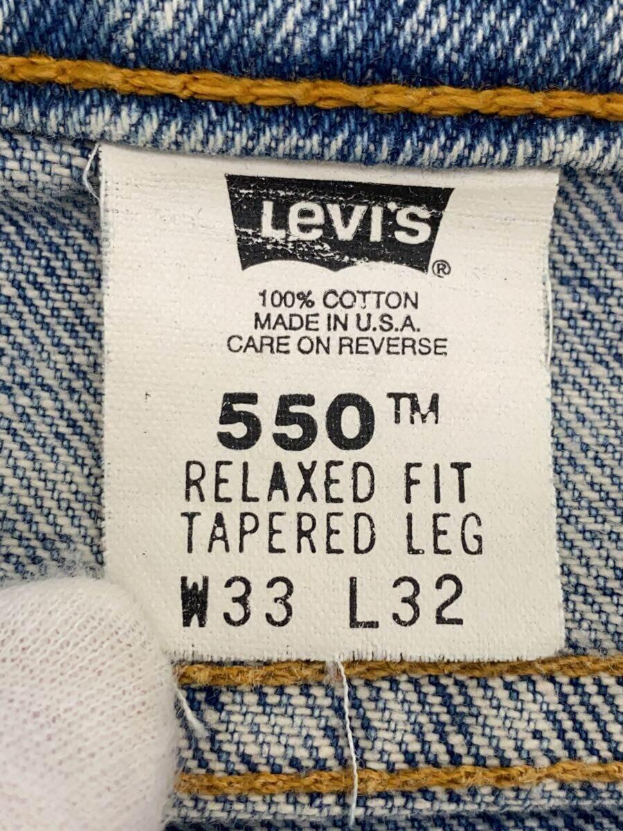 Levi’s◆90s/OLD/550/USA製/RELAXED FIT/33/コットン/IDG_画像5