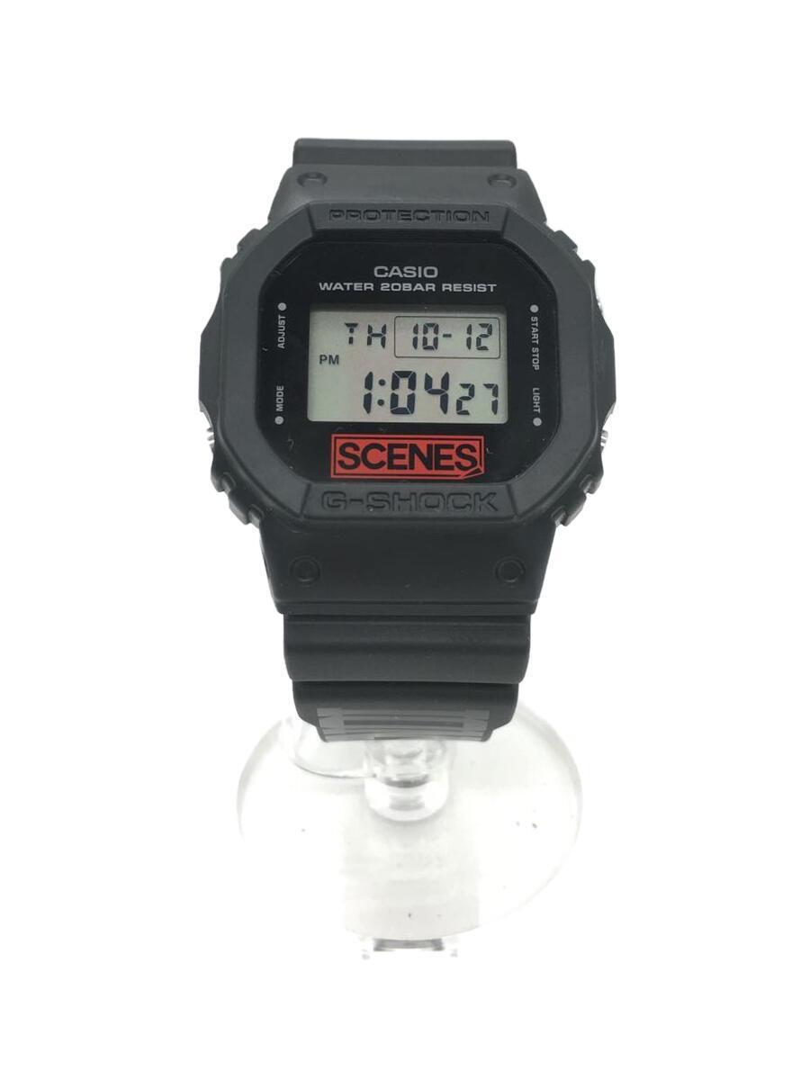 CASIO◇クォーツ腕時計_G-SHOCK/デジタル/ラバー/BLK/BLK-