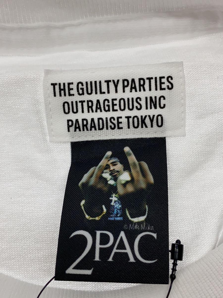 WACKO MARIA◆Tシャツ/XL/コットン/WHT/TUPAC-WM-TEE03_画像3