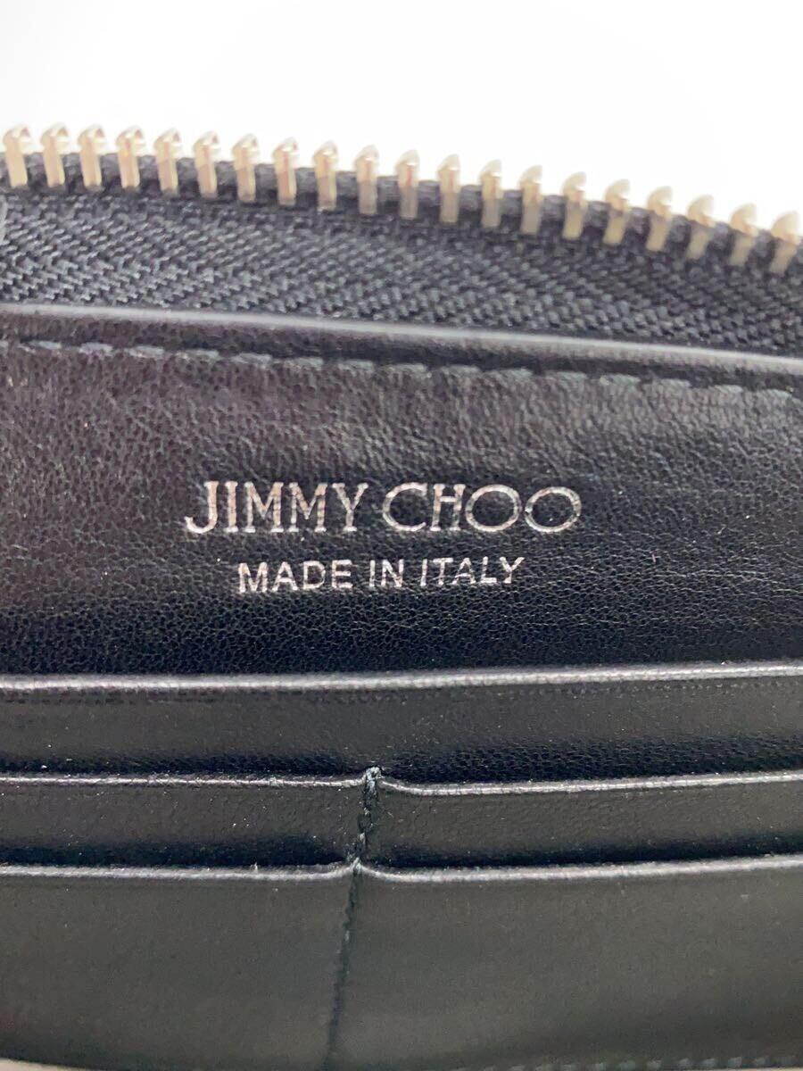 JIMMY CHOO◆長財布/レザー/BLK/レディース_画像3