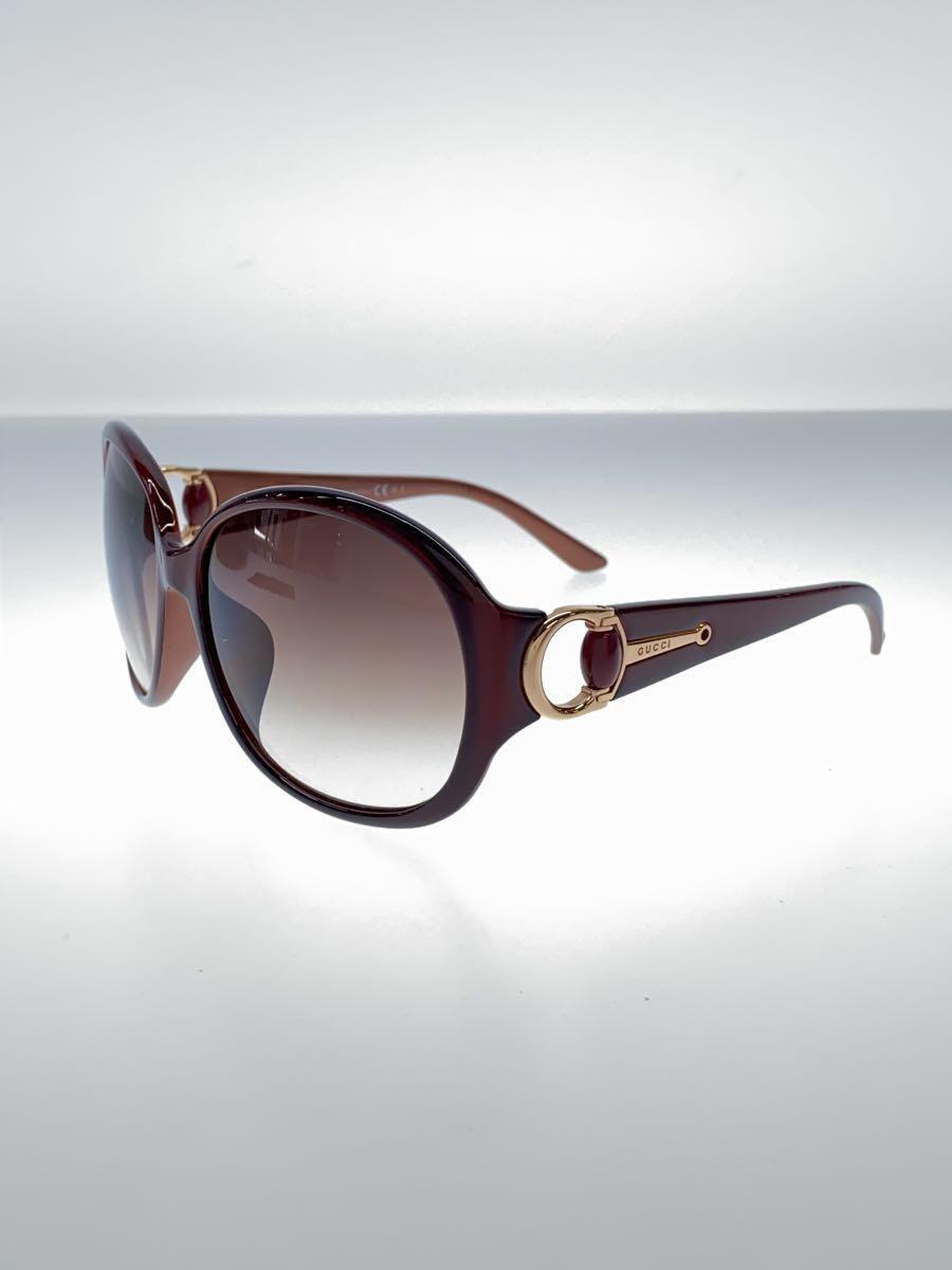 お買い得!】 GUCCI◇サングラス/ホースビット/プラスチック/BRW/BRW