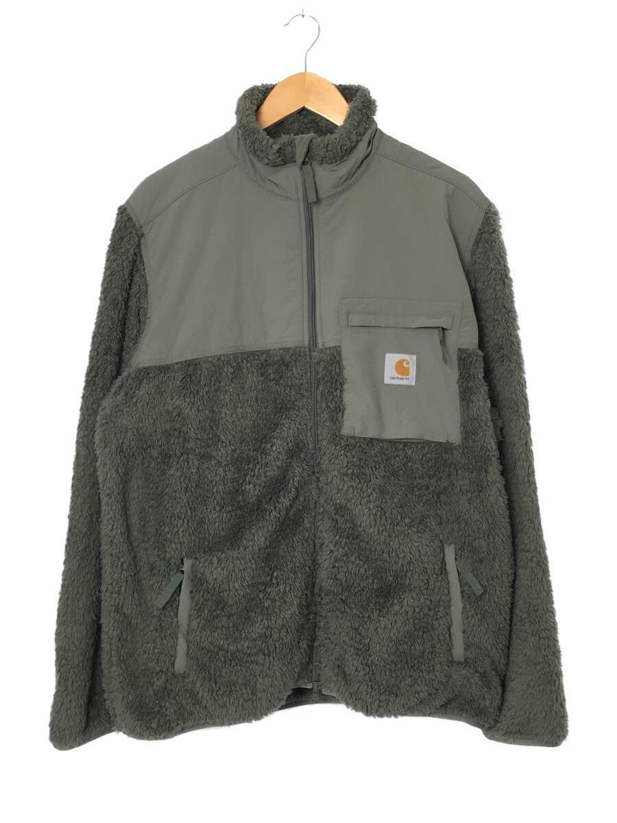 Carhartt◆WIP/JACKSON SWEAT JACKET/フリースジャケット/L/ポリエステル/カーキ/I029566_画像1