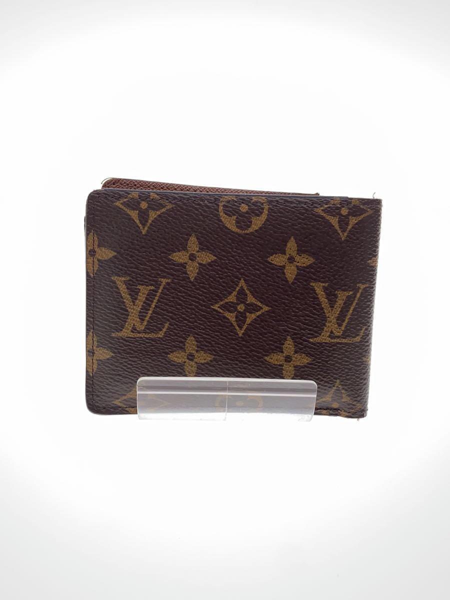 LOUIS VUITTON◆ポルト・フォイユ・ミュルティプル_モノグラム・キャンバス_BRW/PVC/BRW/レディース_画像2