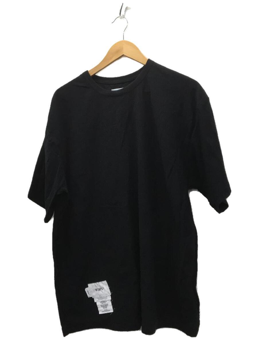 WTAPS◆Tシャツ/コットン/ブラック/221ATDT-CSM15