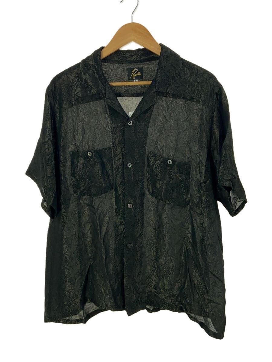 Needles◆/S ONE-UP SHIRT-R/CU/PE BOTANICAL LAME JQ/L/レーヨン/総柄/MR113