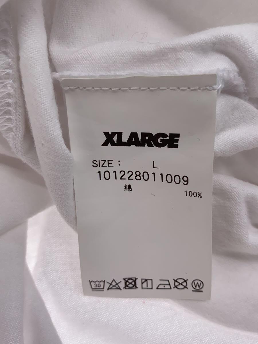 X-LARGE◆Tシャツ/L/コットン/WHT/プリント/101228011009_画像4