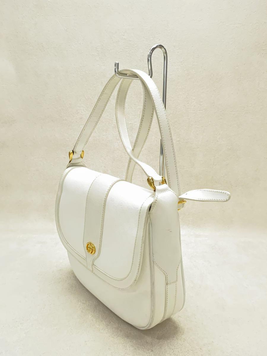 GUCCI◆ショルダーバッグ/キャンバス/WHT/無地/001・41・4425