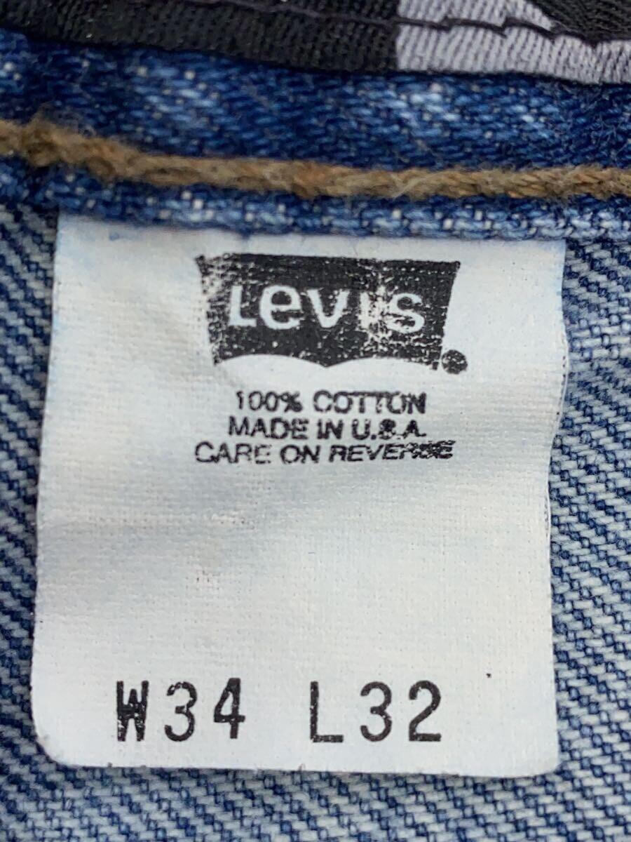 Levi’s◆ストレートパンツ/34/デニム/IDG/44570-0891/SILVERTAB/90S/98年_画像4