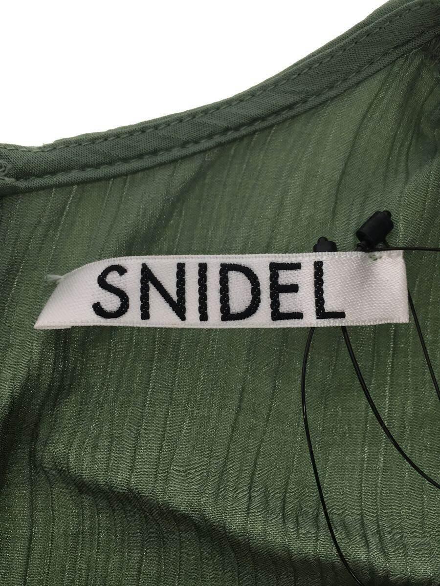 SNIDEL◆半袖ワンピース/1/レーヨン/GRN/無地/SWF0214215_画像3