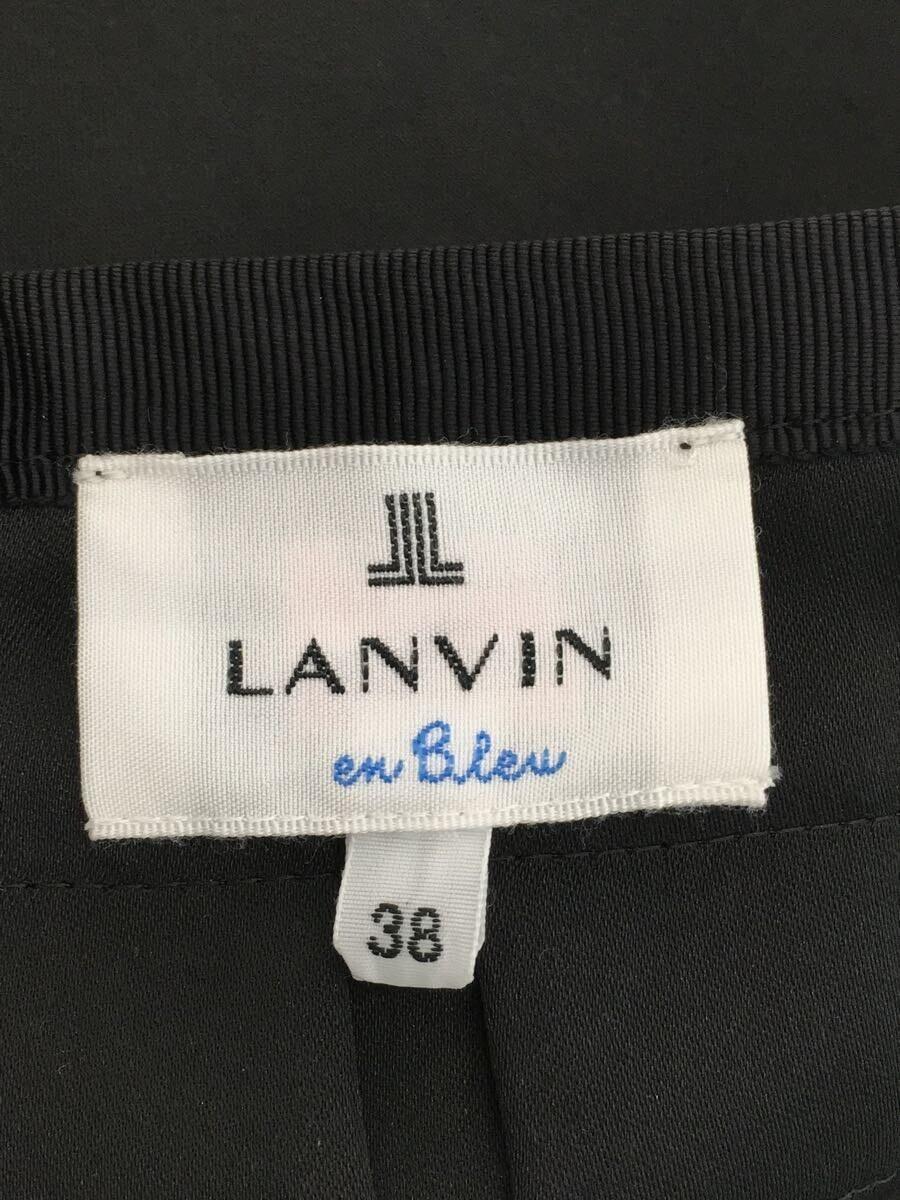 LANVIN en Bleu◆スカート/38/-/BLK/無地/3786505_画像4