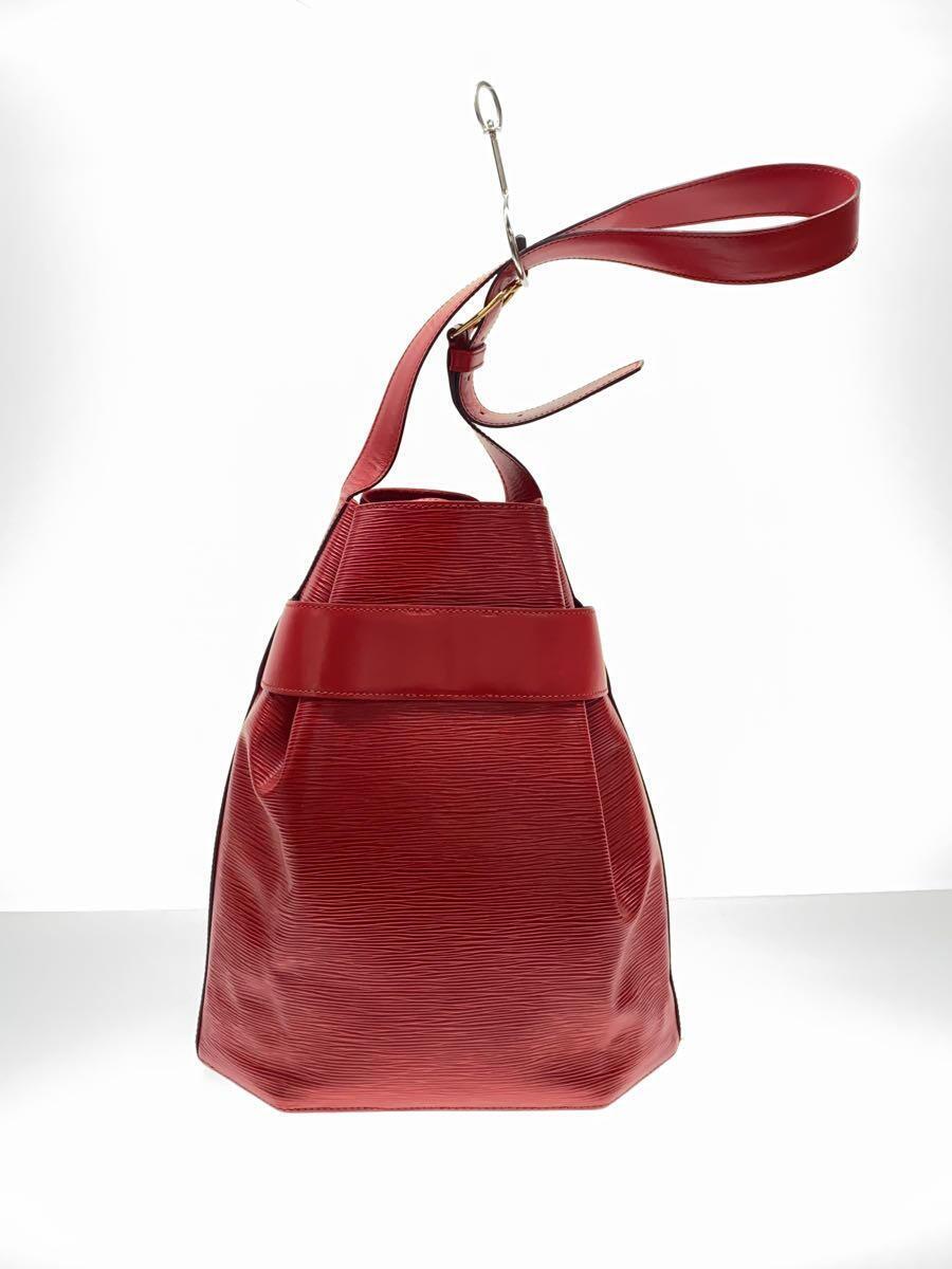 LOUIS VUITTON◆サック・デポール_エピ_RED/レザー/RED_画像3