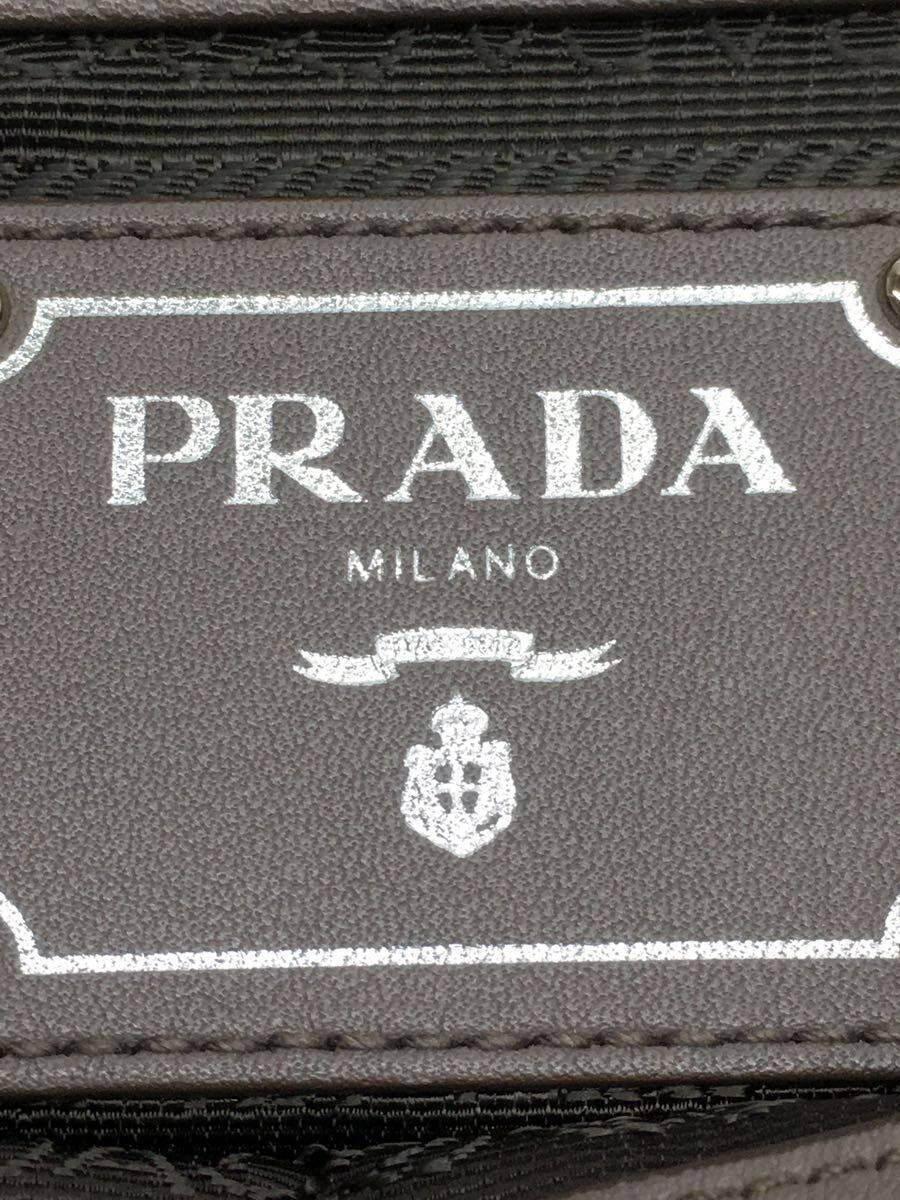 PRADA◆トートバッグ[仕入]/レザー/GRY/無地/BR4487_画像5