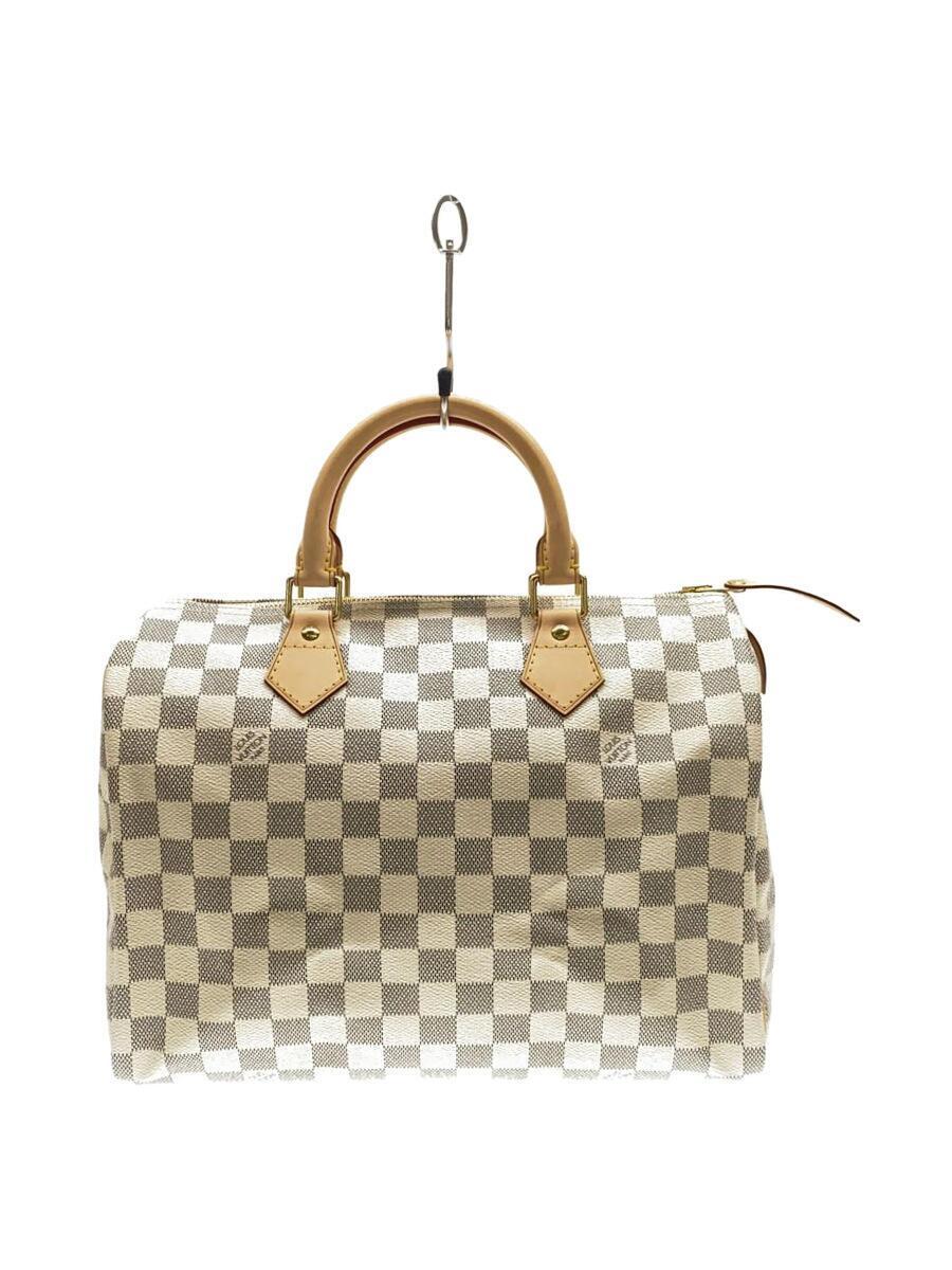 LOUIS VUITTON◆スピーディ・バンドリエール30_ダミエ・アズール_WHT