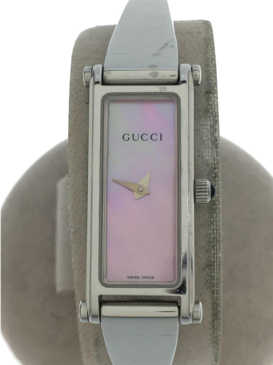 GUCCI◆クォーツ腕時計/アナログ/ステンレス/PNK/SLV_画像1