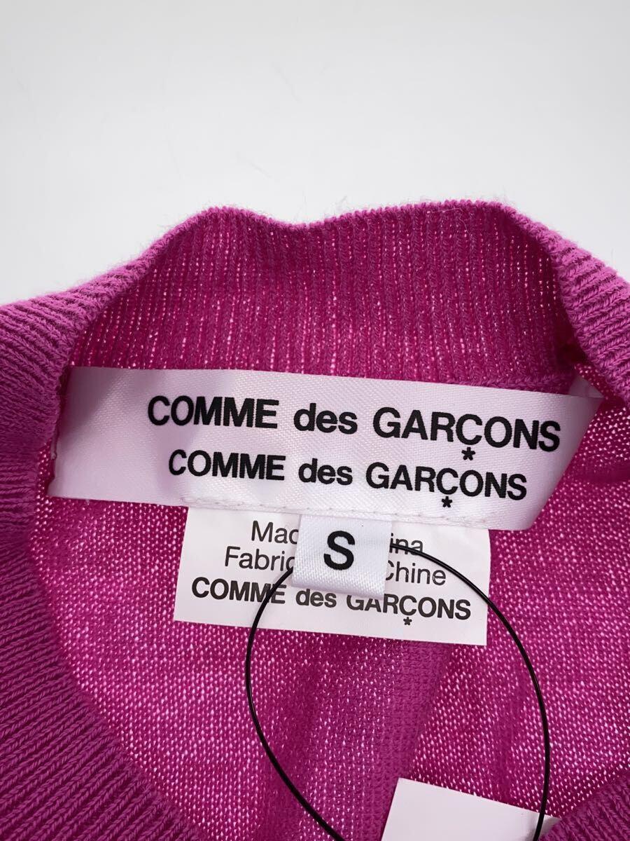 COMME des GARCONS COMME des GARCONS◆カーディガン(薄手)/S/コットン/PNK/無地/RE-N504_画像3