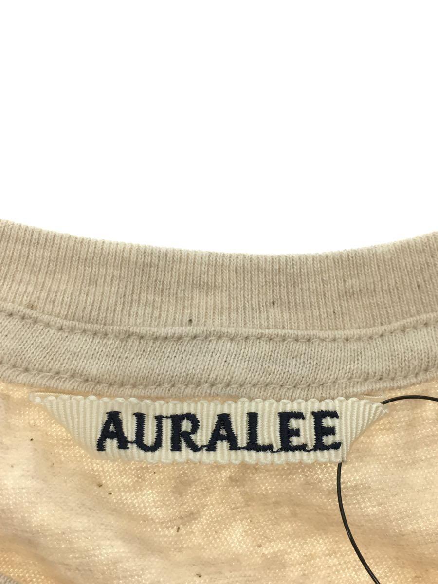 AURALEE◆Tシャツ/1/コットン/BEG/A00T04ST_画像3