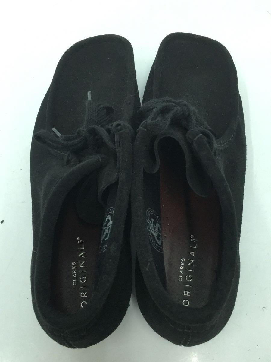 Clarks◆Wallabee/ワラビーブーツ/26.5cm/BLK/スウェード/21621_画像3