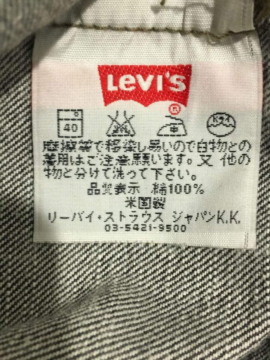 Levi’s◆USA製/90s/ボトム/28/コットン/BLK/無地/553-1299/先染め_画像4
