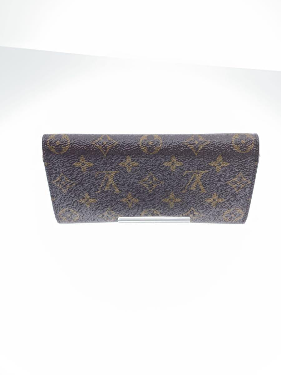 LOUIS VUITTON◆ポルト・フォイユ・エミリー_モノグラム・キャンバス_BRW_フューシャ/PVC/ブラウン/レディース_画像2