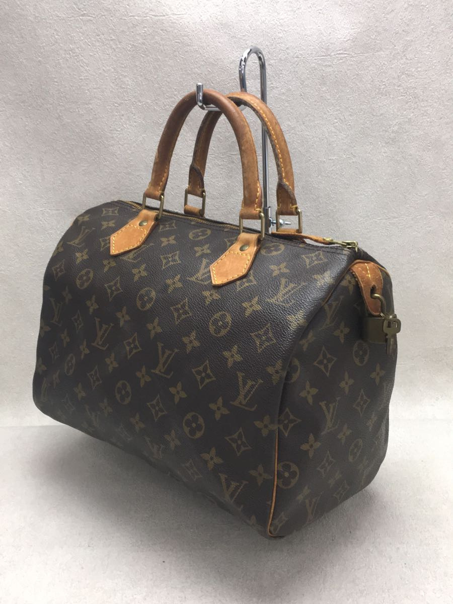 LOUIS VUITTON◆1)スピーディ30_モノグラム・キャンバス_BRW/PVC/BRW/総柄_画像2