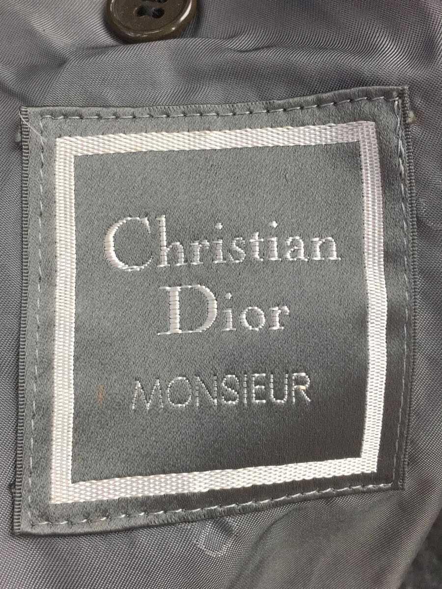 Christian Dior MONSIEUR◆ウールコート/M/80s－90s/0XD5002/毛足/裏地右脇付近極僅かな汚れ有_画像3