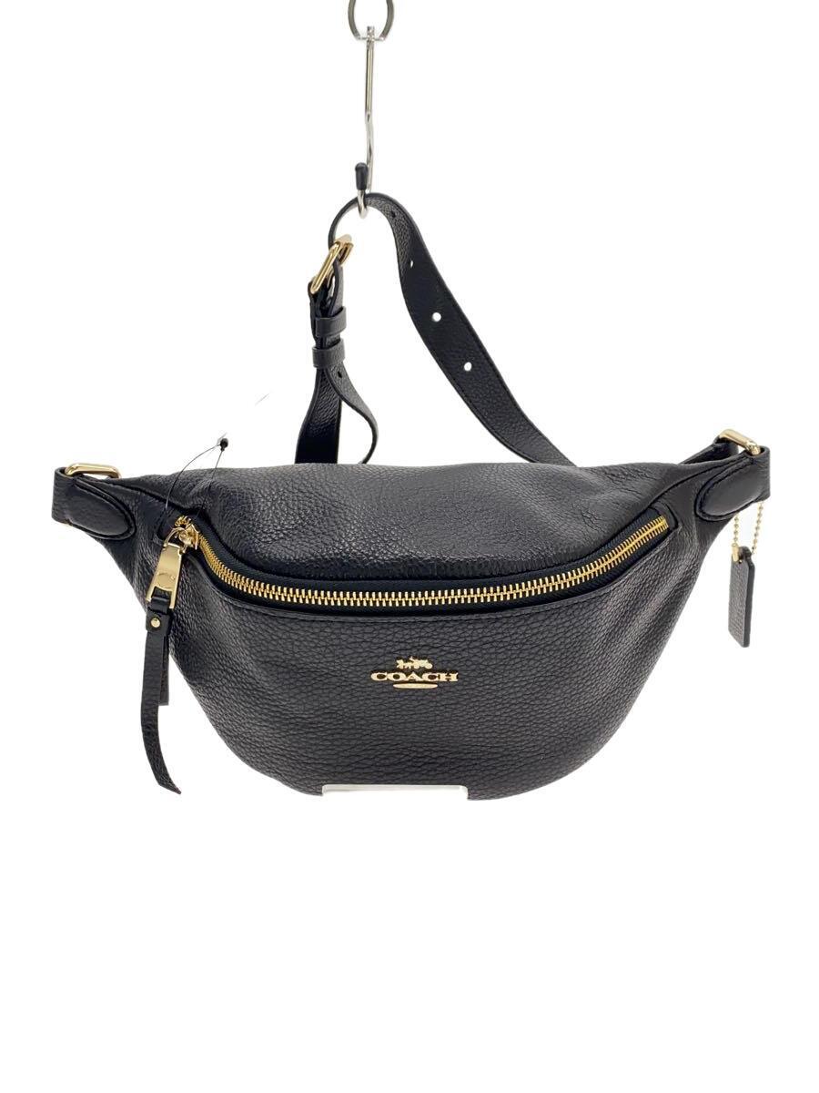 新しいスタイル COACH◆ウエストバッグ/レザー/BLK/F48738/PBL LTH BELT BAG ボディバッグ 新しいスタイル COACH◆ウエストバッグ/レザー/BLK/F48738/PBL LTH BELT BAG ボディバッグ