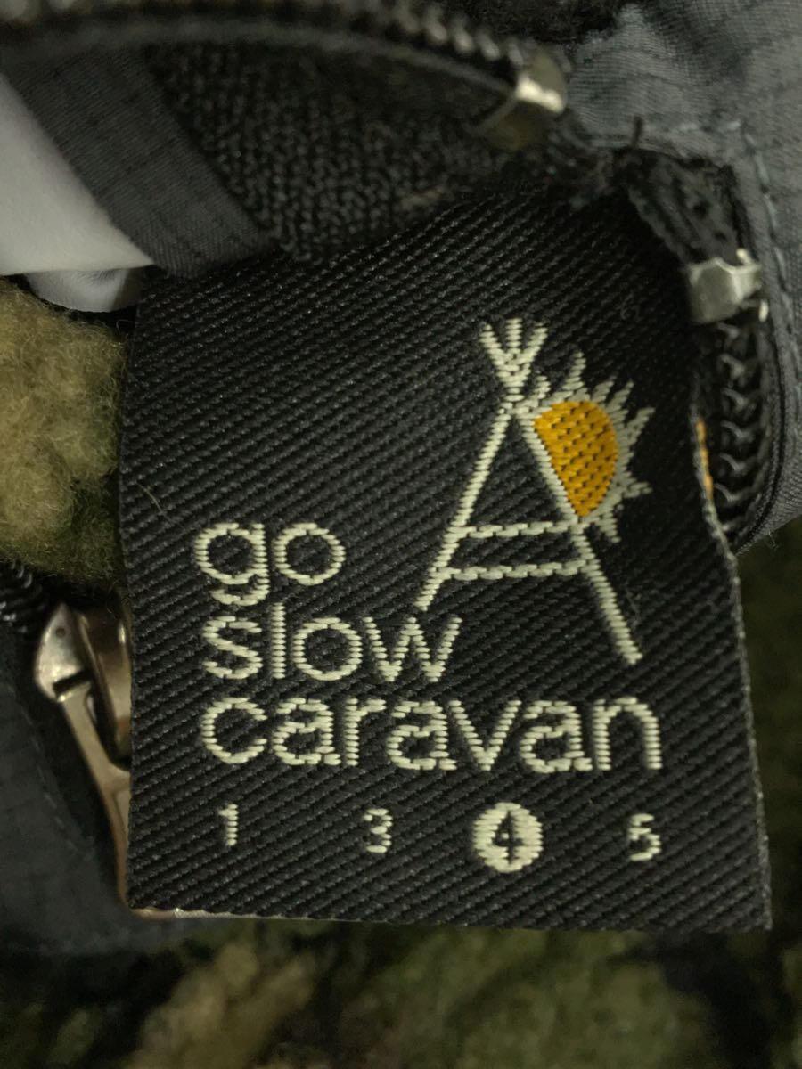 GO SLOW CARAVAN◆リバーシブルフリースジャケット/4/ポリエステル/KHK/カモフラ/390835_画像3