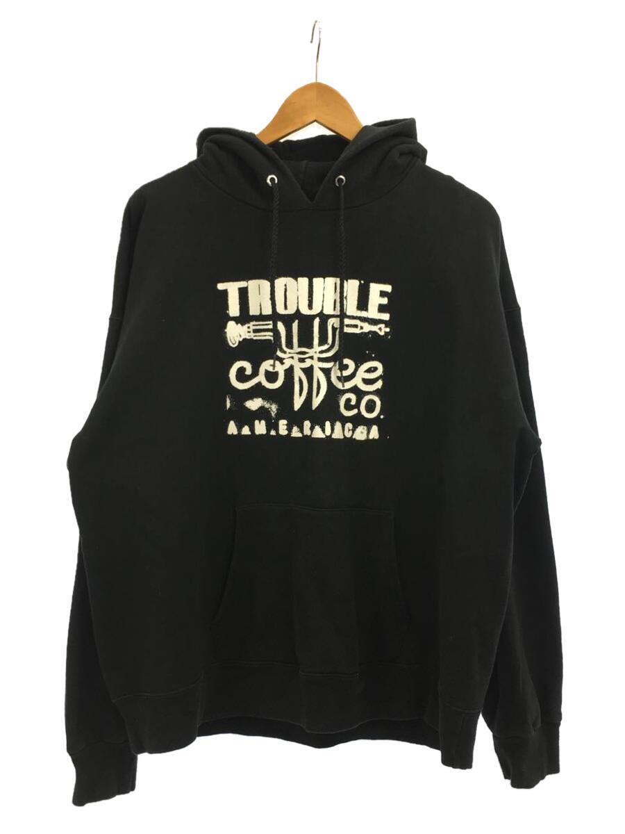 TROUBLE COFFEE CO./パーカー/コットン/BLK/プリント_画像1