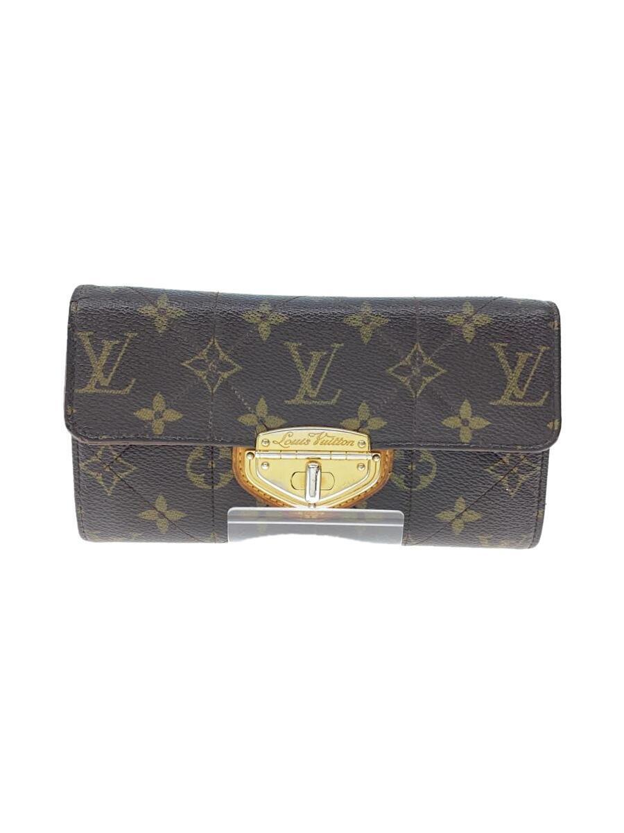 LOUIS VUITTON◆ポルト・フォイユ・サラ_モノグラム・エトワール_BRW/PVC/BRW/レディース