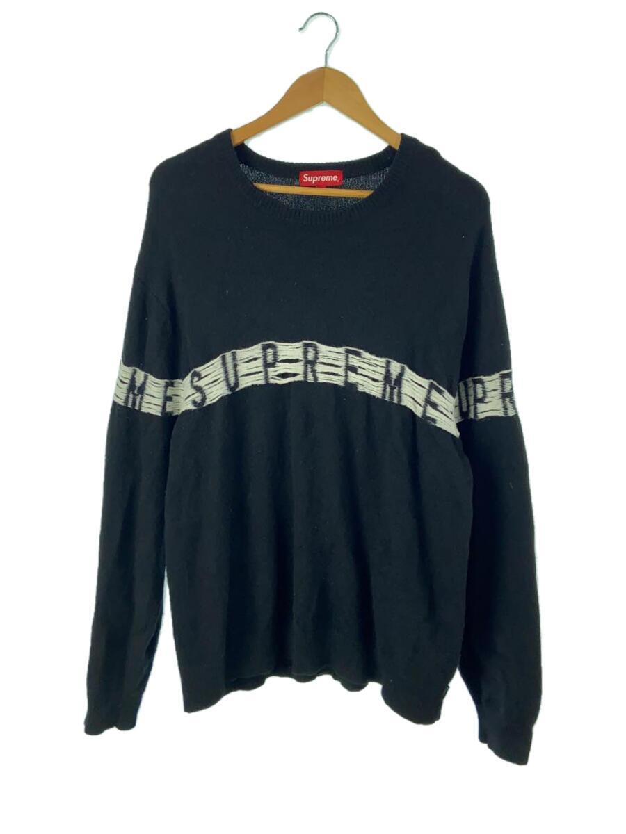 Supreme◆セーター(厚手)/L/アクリル/BLK/21SS/Inside Out Logo Sweater_画像1