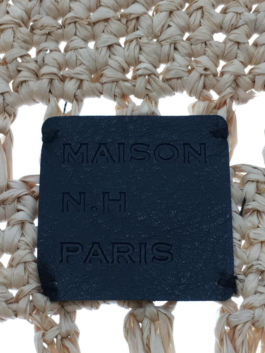 MAISON N.H PARIS◆サークルカゴバッグ/BEG_画像5