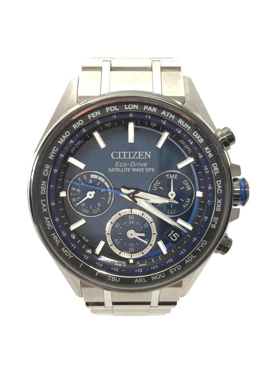 CITIZEN◆クォーツ腕時計/アナログ/ステンレス/NVY/SLV/F950-T025528/スターウォーズ/コマ