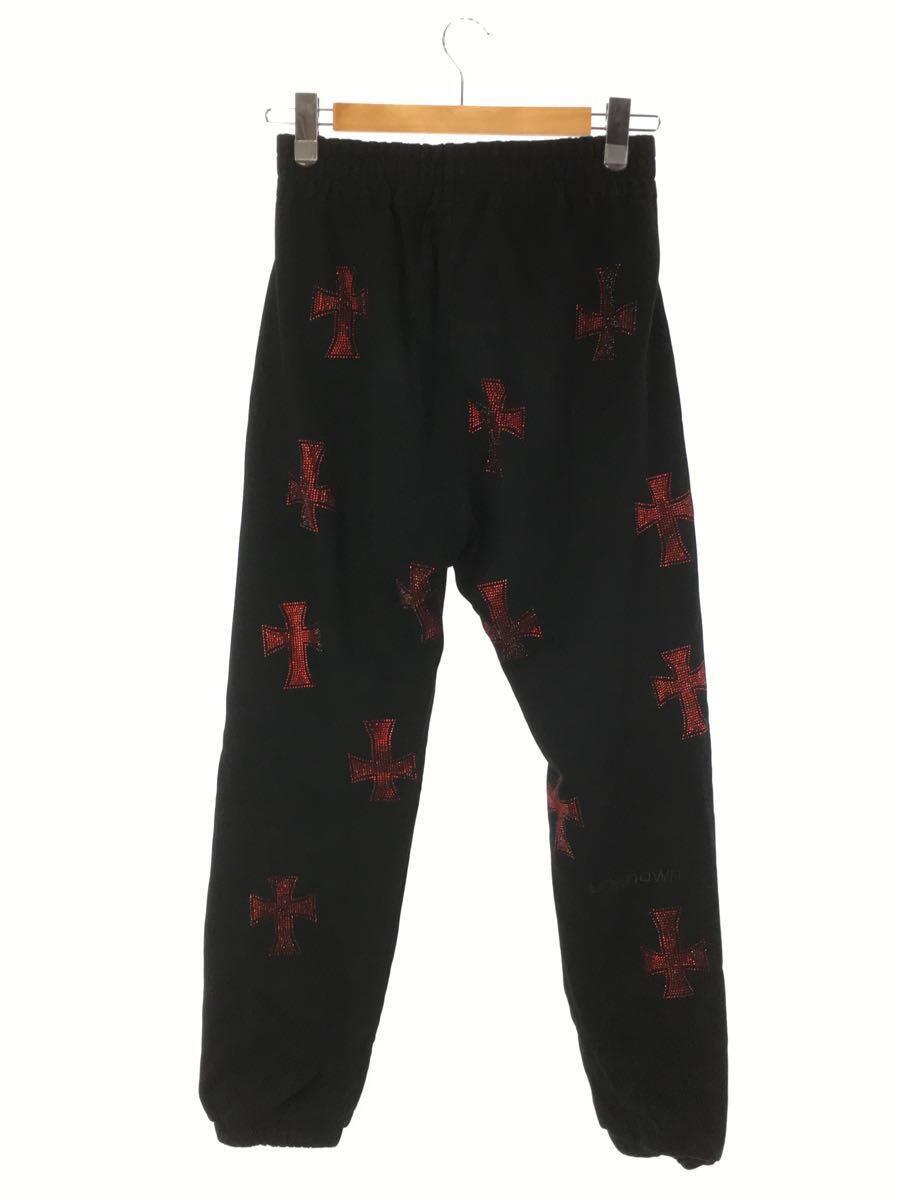 人気カラーの UNKNOWN◇CROSSES RHINESTONE JOGGER PANTS/S/コットン