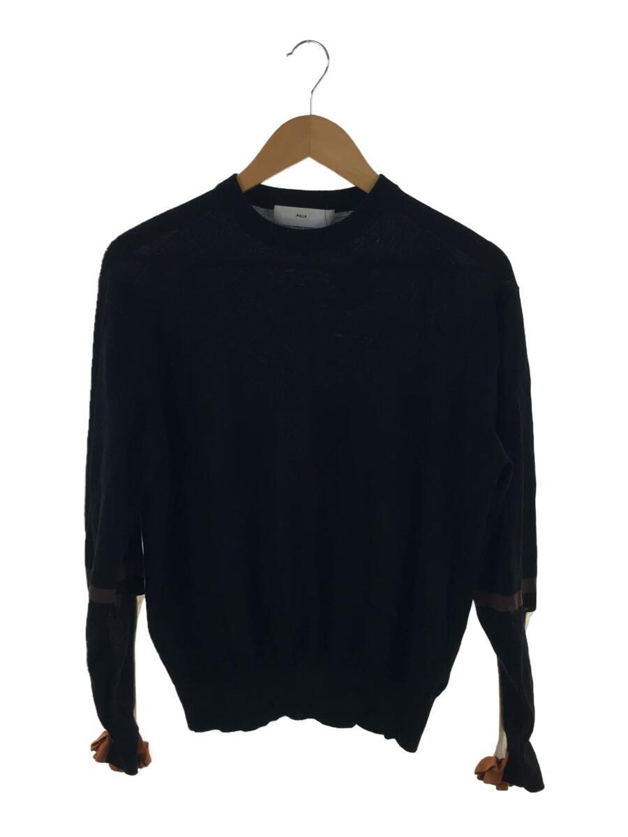Toga Pulla ◆ Высокий вязаный пуловер/36/хлопок/черный/tp81-xn202