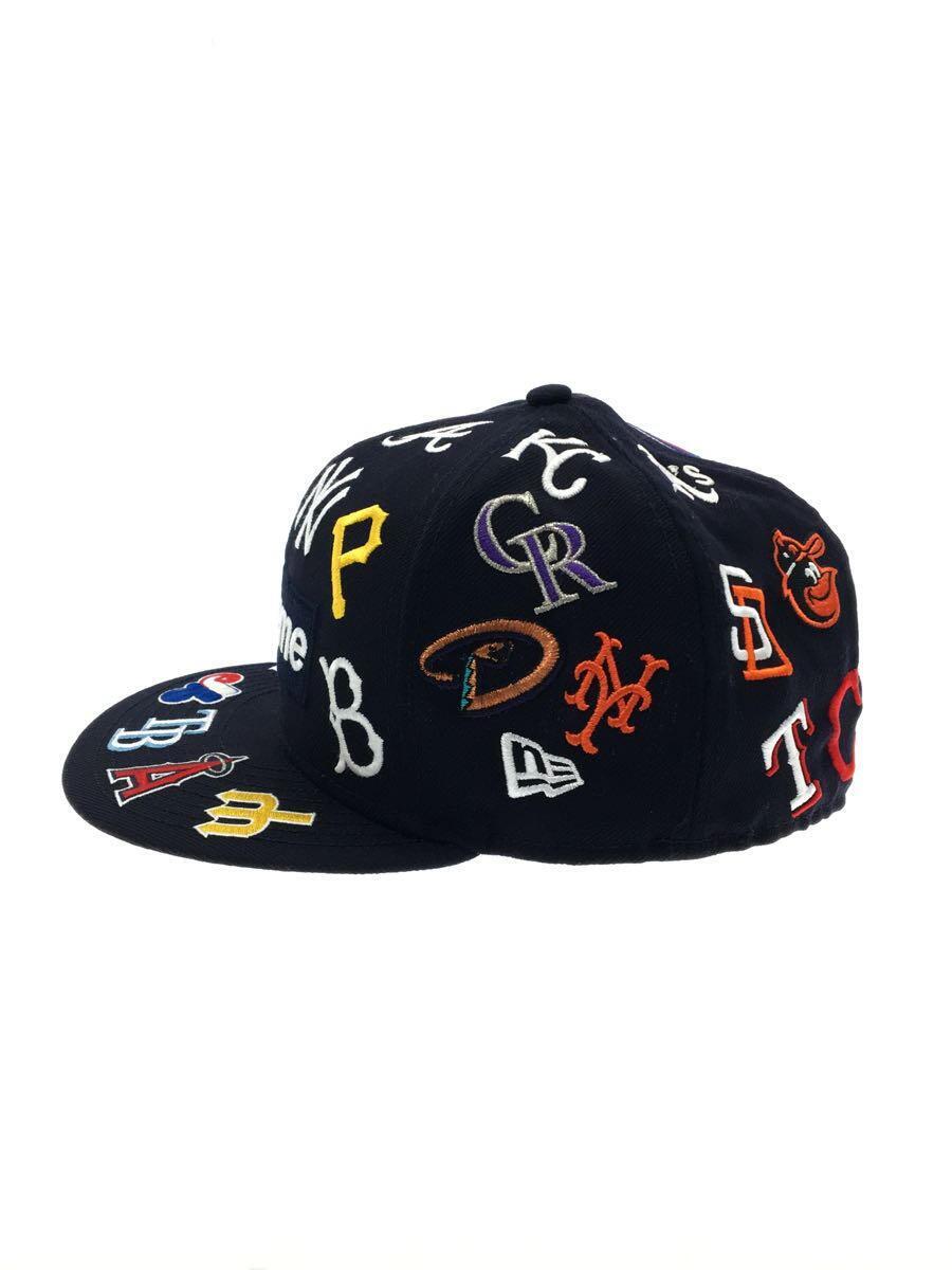 Supreme◆20ss/MLB Box Logo New Era Cap/キャップ/7 5/8/ウール/ネイビー/メンズ_画像2