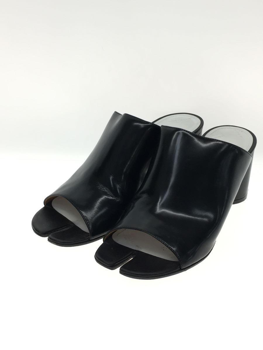 Maison Margiela◆サンダル/41/BLK/レザー/S58WP0246/TABI LEATHER MULES/足袋/黒_画像2