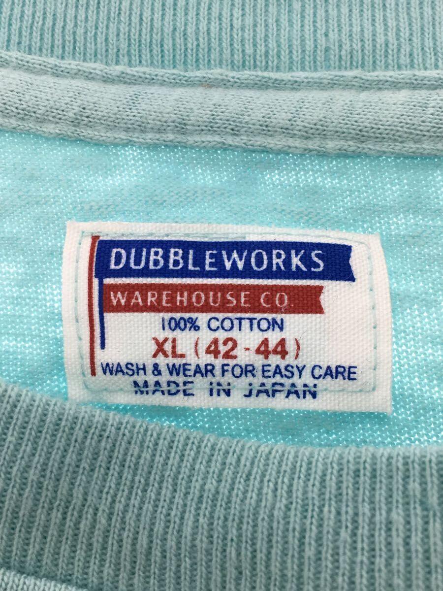 DUBBLEWORKS◆Tシャツ/XL/コットン/ブルー_画像3