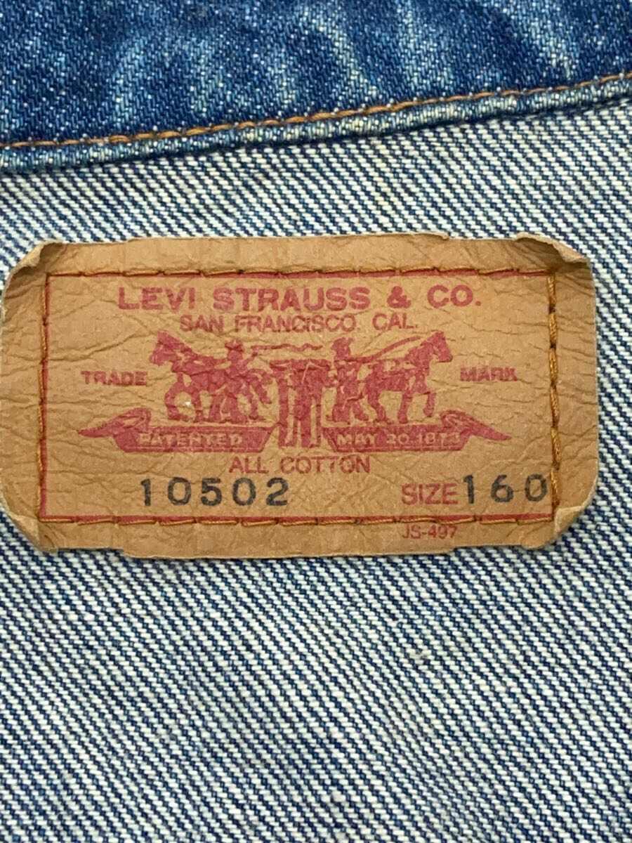 Levi’s◆リーバイス/90s/1st/復刻/Gジャン/160/コットン/インディゴ/無地_画像3